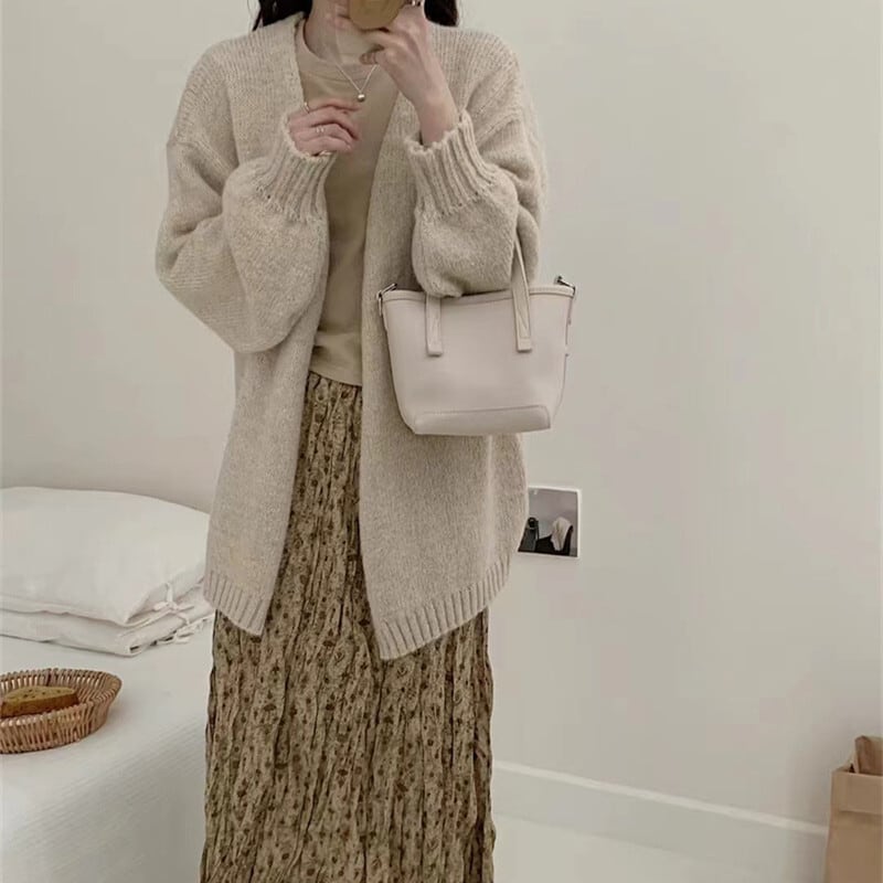 【outer】Vネックニットカーデ　M25910