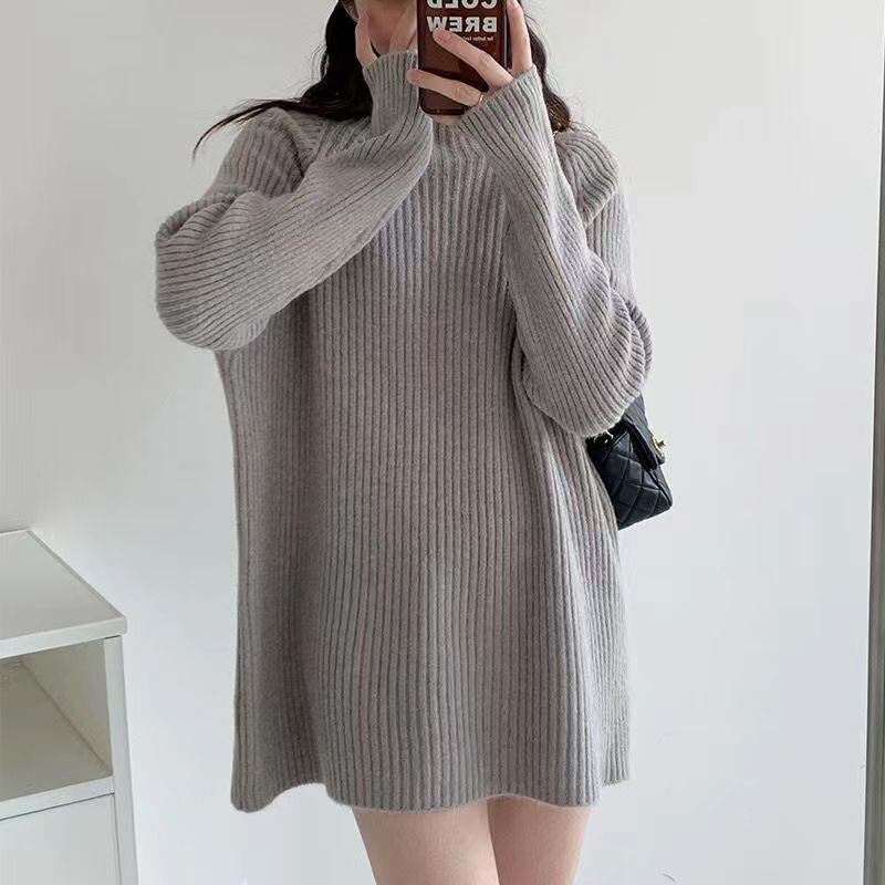 【tops】無地ニットセーター　M27259