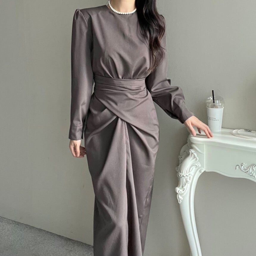 【dress】クルーネックワンピース　M29550