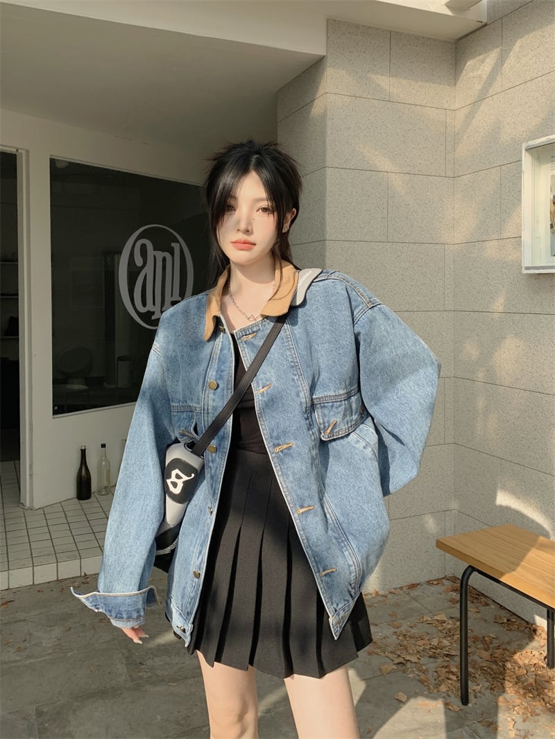 【outer】切り替えデニムジャケット　M29807