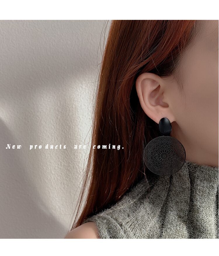 【小物】レディースファッションシンプルアクセサリー円形デザインピアス