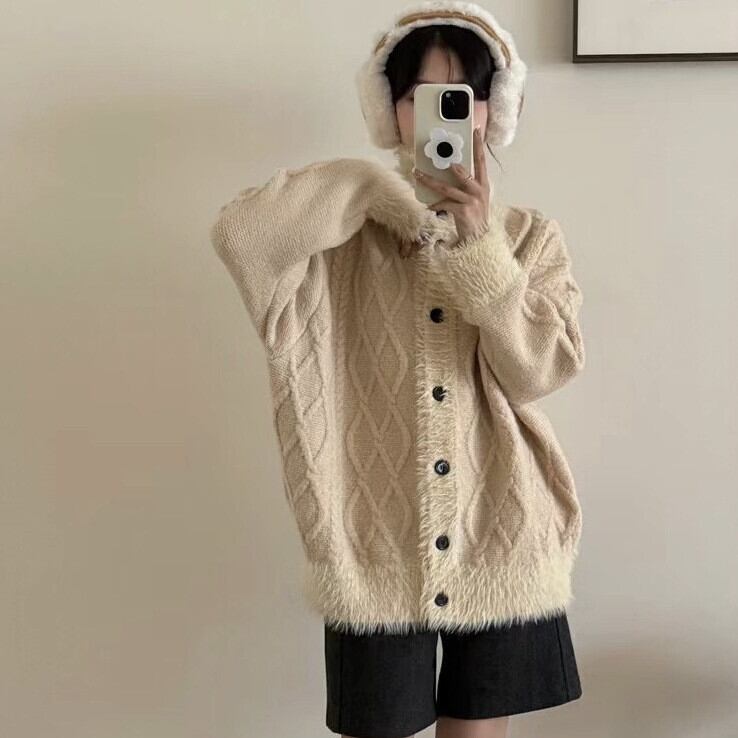 【outer】ニットカーデ　M27352