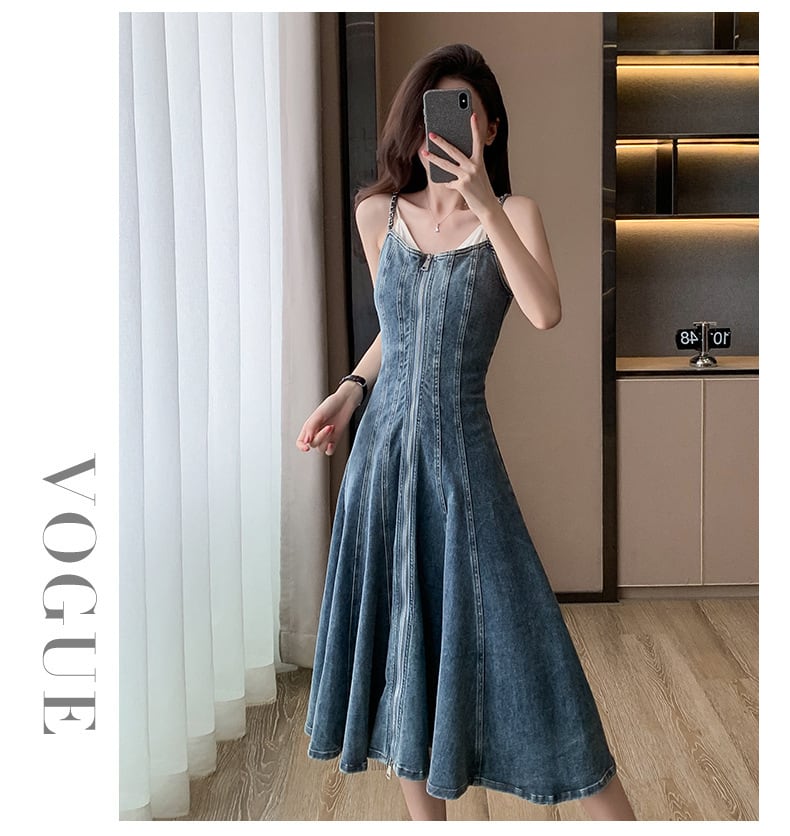 【dress】デニムキャミワンピース　M24564
