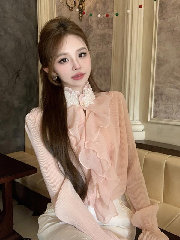 【tops】フリルブラウスG20406