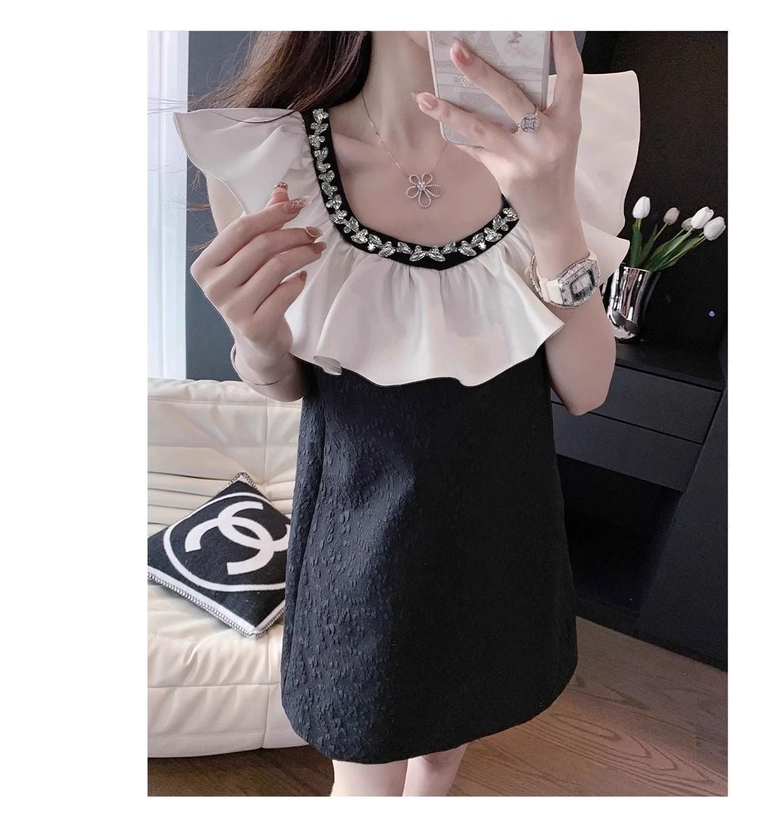 【dress】フリルワンピース　M24263