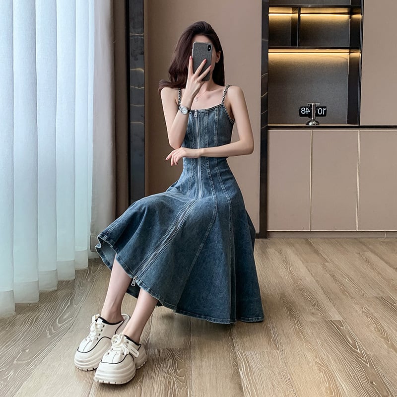 【dress】デニムキャミワンピース　M24564