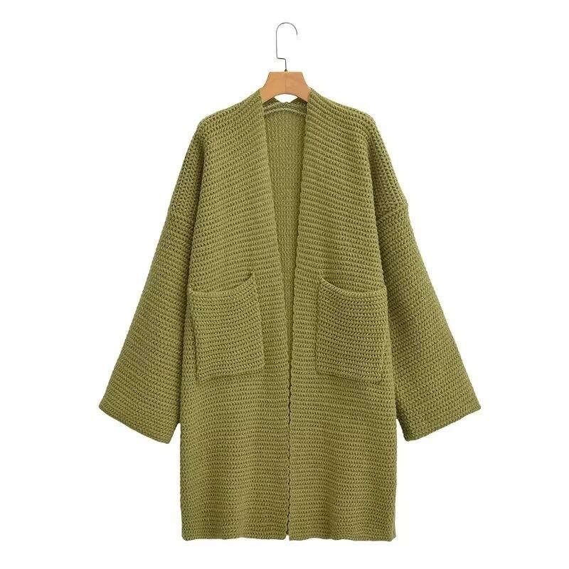 【outer】ロング丈ニットカーデ　M26831