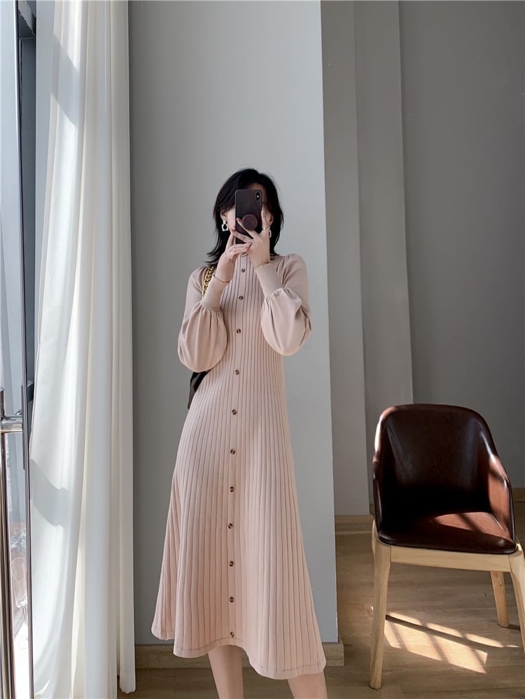 【dress】ニットワンピース　M25449