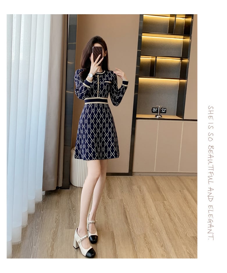 【dress】ニットワンピース　M25462