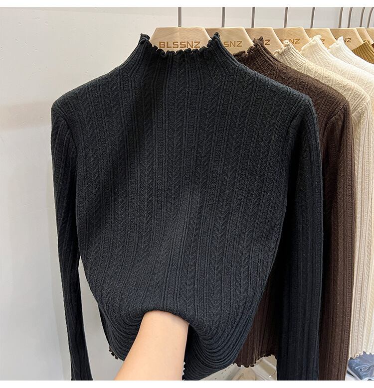 【tops】フリルニットトップス　M18673