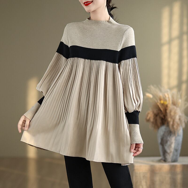 【tops】ドッキングニットトップス　M28451