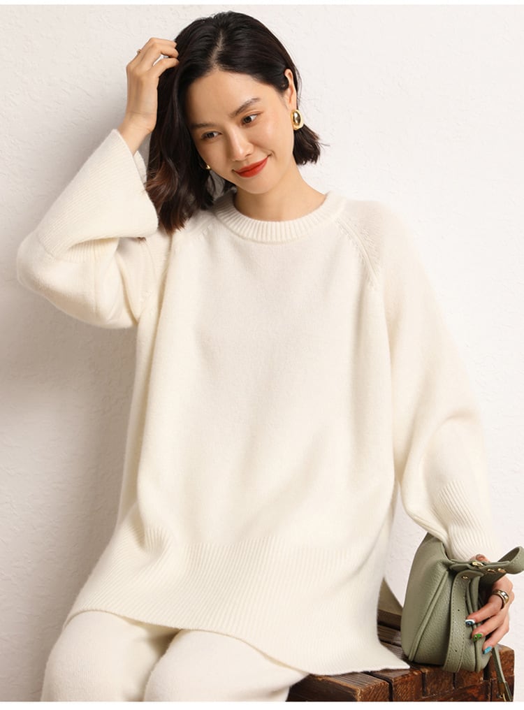 【tops】クルーネックニットセーター　M26244