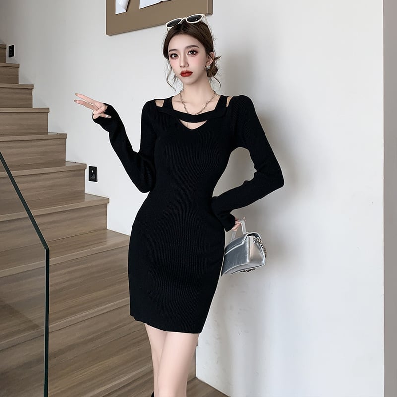 【dress】ニットワンピース　M27877