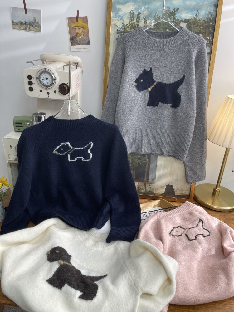 【tops】カートゥーンニットセーター　M26856