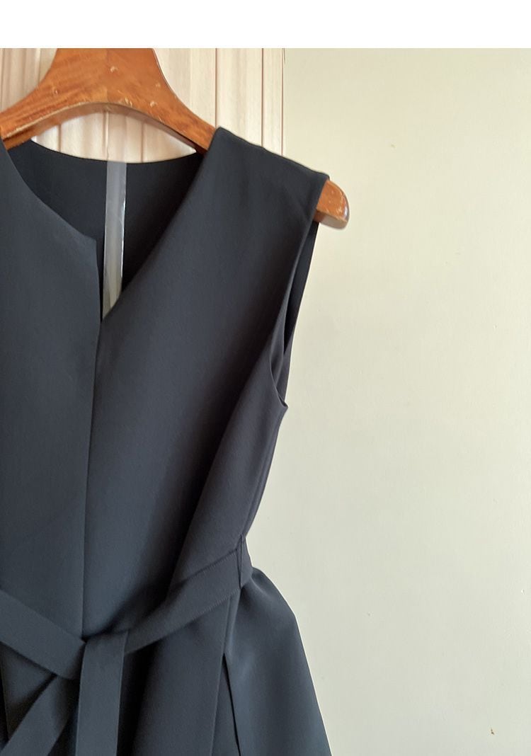 【tops】2色ウエストリボンタンクトップF7535