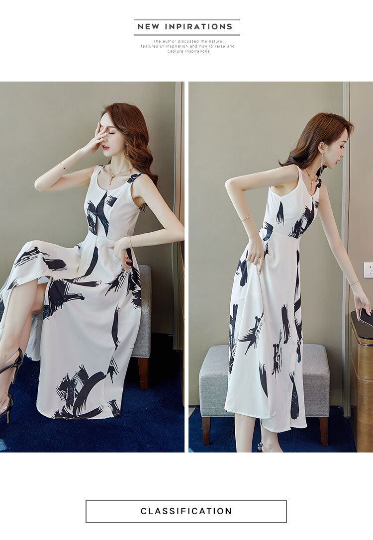 【dress】好感度UP!気質満点プリントスウィートキャミワンピース G0141