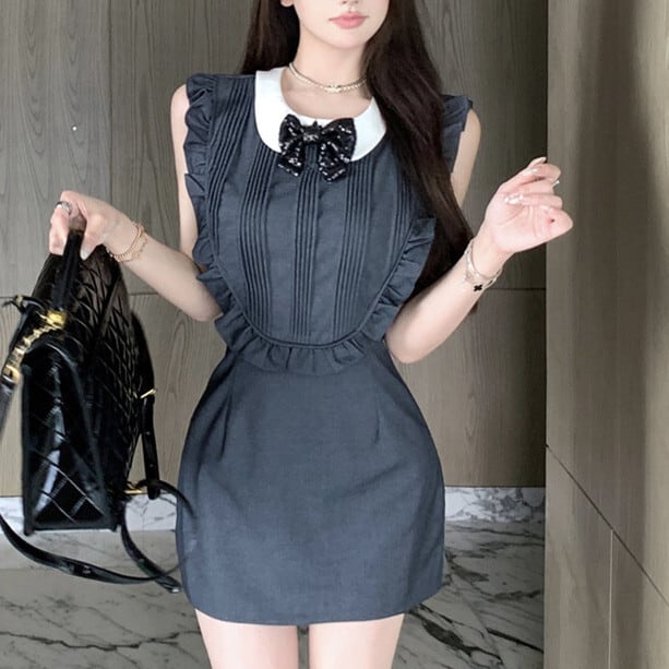 【dress】リボン付きワンピース　M24190