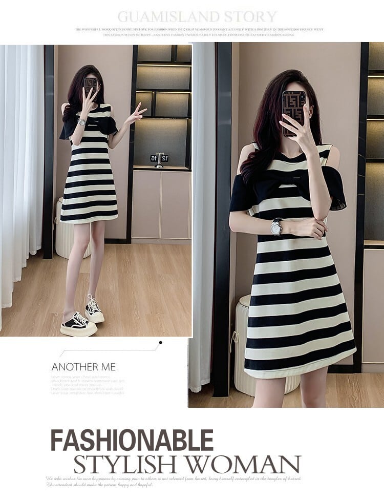 【dress】ボーダー柄ワンピース　M29312
