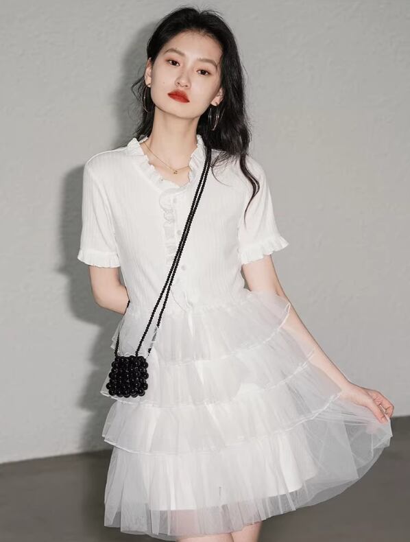 【dress】フランス風シフォンワンピース G20101