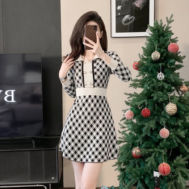 【dress】ニットワンピース　M25467