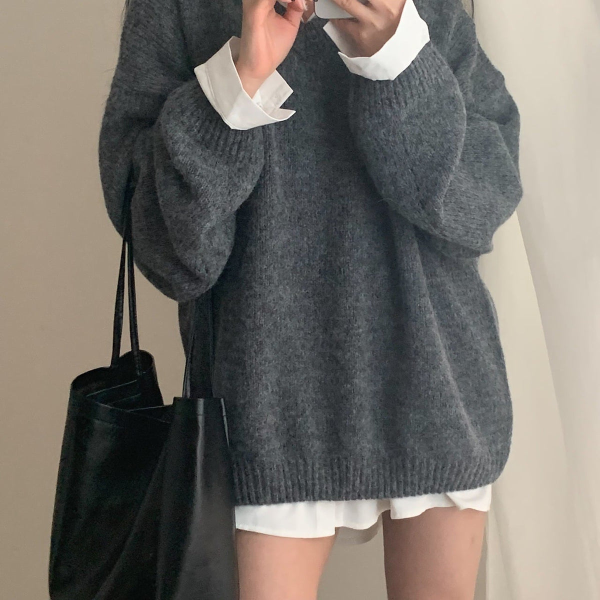 【tops】Vネックニットセーター　M25349