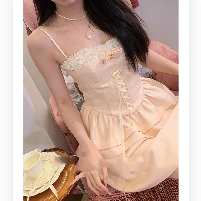 【dress】キャミレースワンピース　M24187
