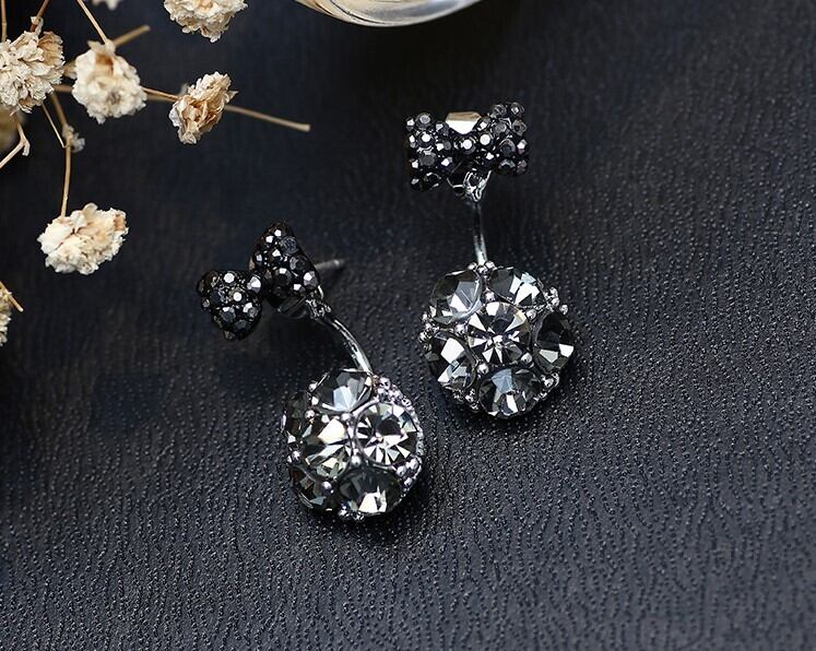 【小物】好感度UP 気質スウィートオシャレシンプル蝶結びピアスアクセサリー