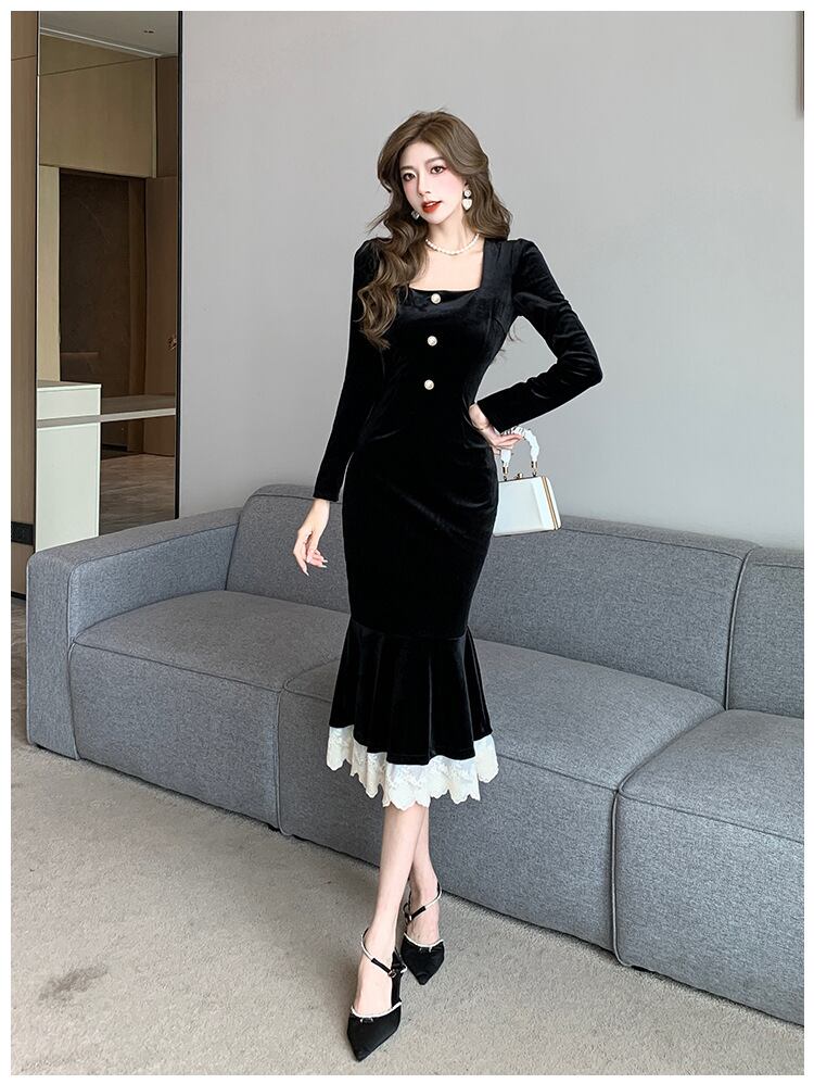 【dress】マーメイドワンピース　M18538