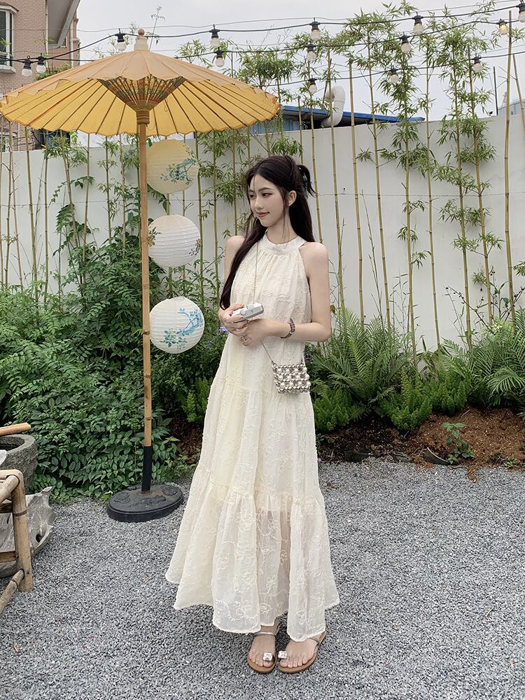 【dress】ホルターネックワンピース G20437