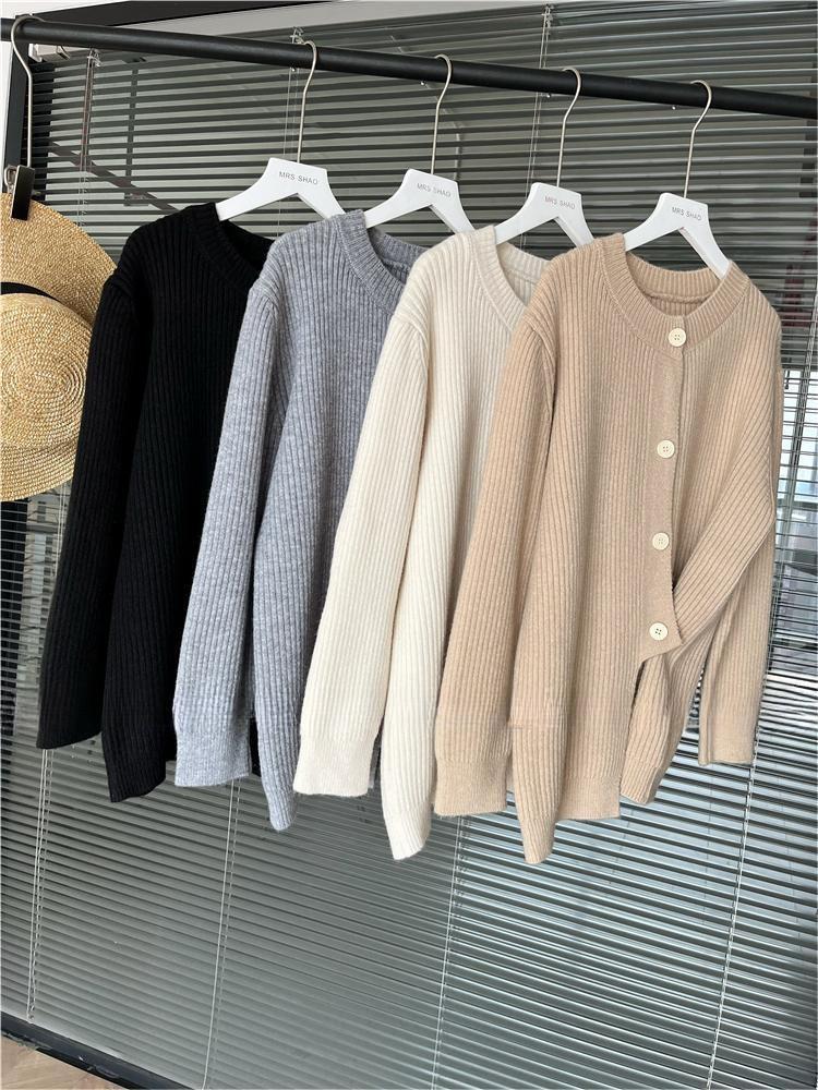 【set】ニットカーデ×ワイドパンツセット　M27269