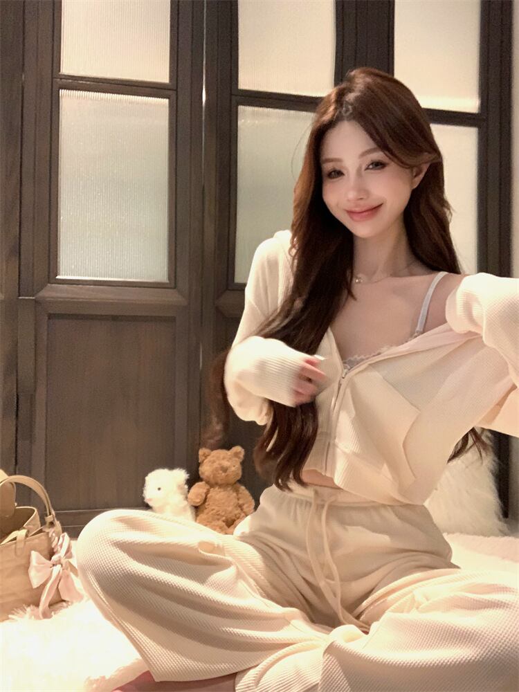【set】フーディーパーカー×ワイドパンツセット　M28181