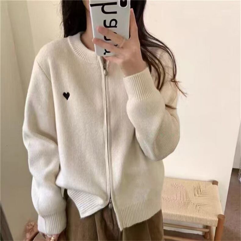 【outer】ファスナーニットカーデ　M26223
