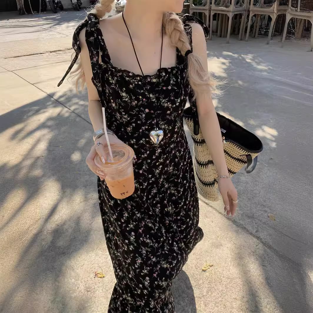 【dress】花柄キャミワンピース　M25212