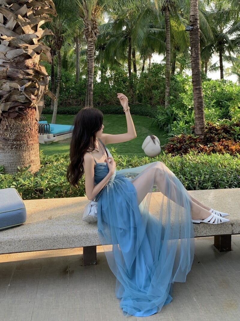 【dress】メッシュキャミワンピース G20474