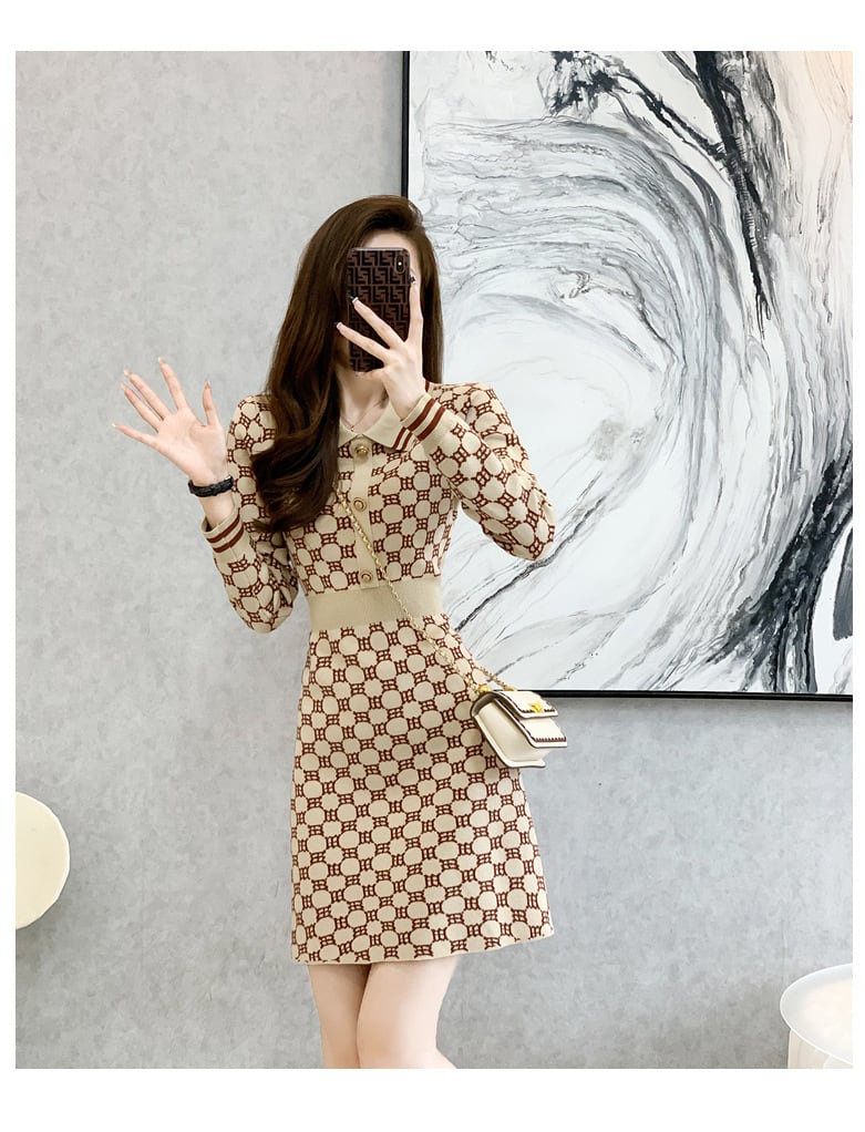 【dress】ニットワンピース　M25460
