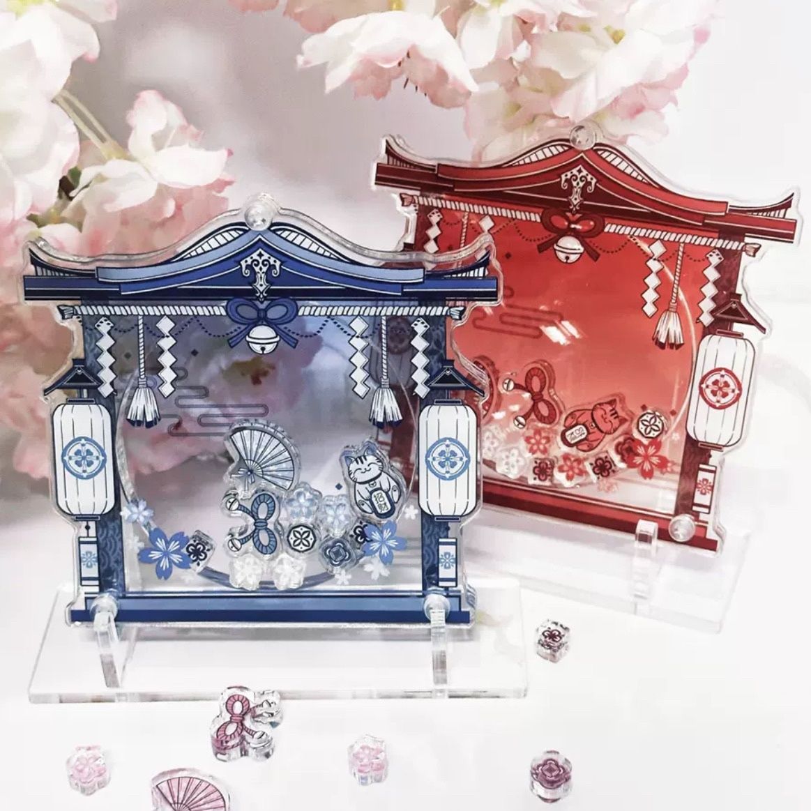 【GOODS】アクリル 58/65/75mm 缶バッジ 収納 ディスプレイスタンド Ｑ2153