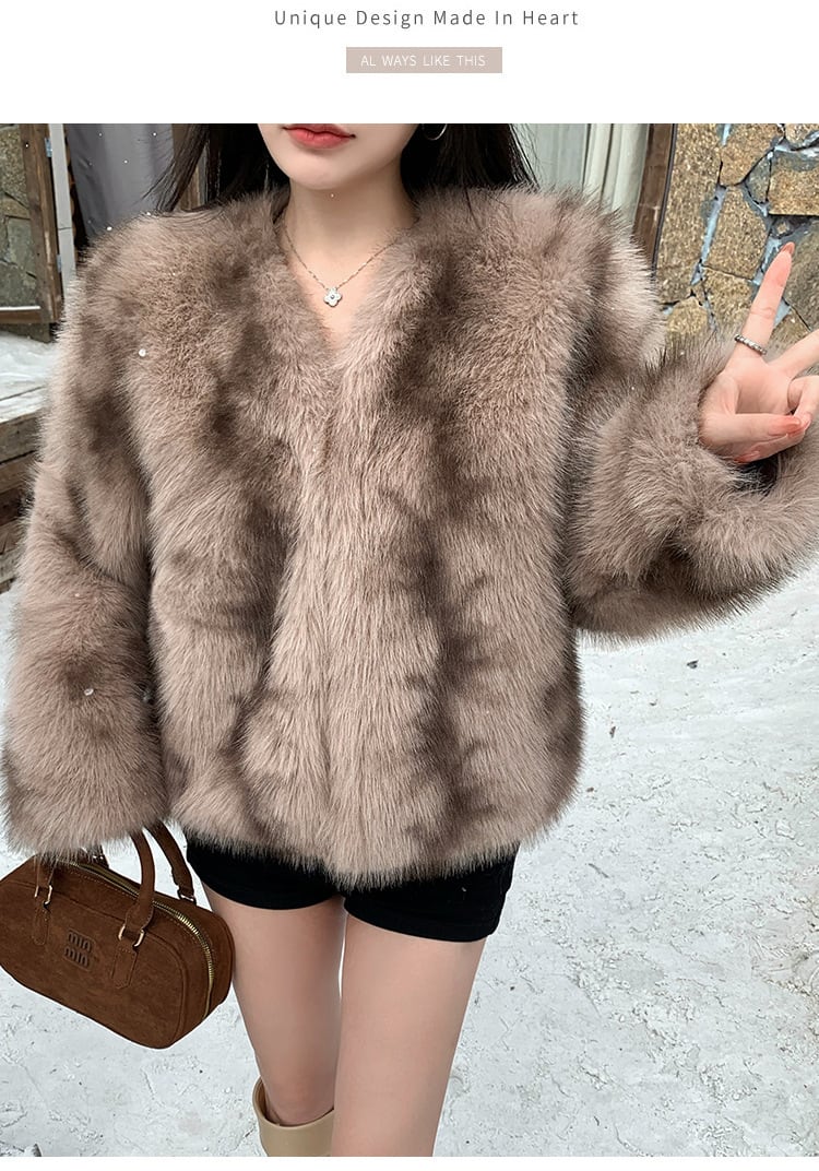 【outer】ファーショートコート　M28228