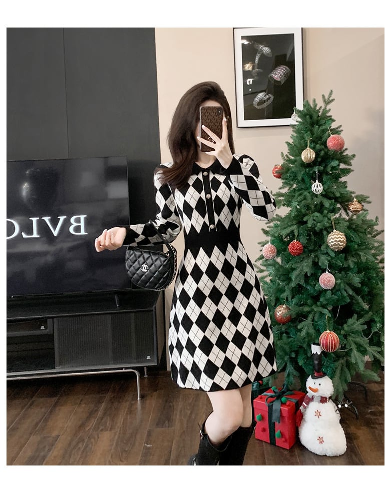 【dress】ニットワンピース　M25464