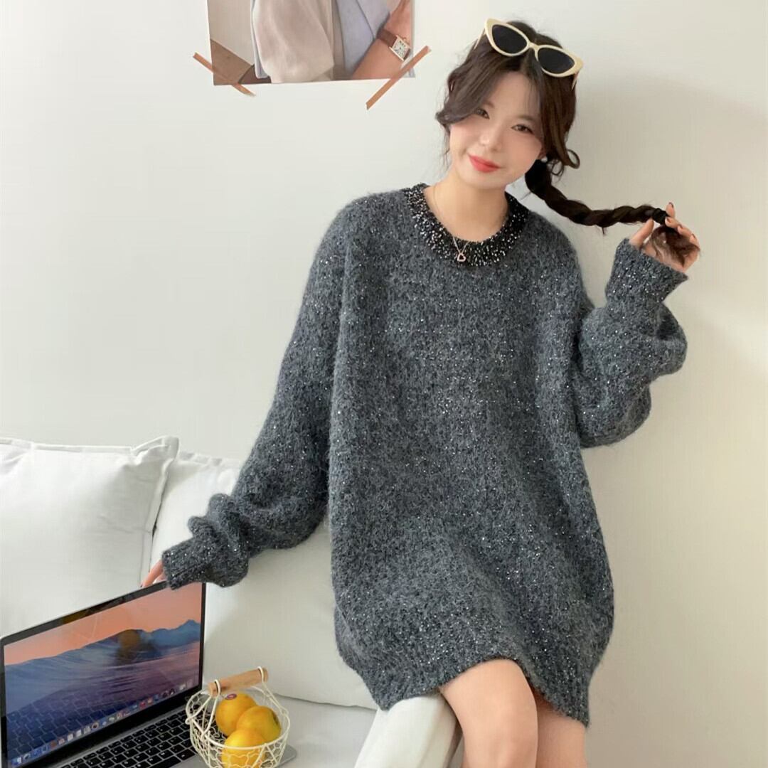 【tops】キラキラニットセーター　M28516