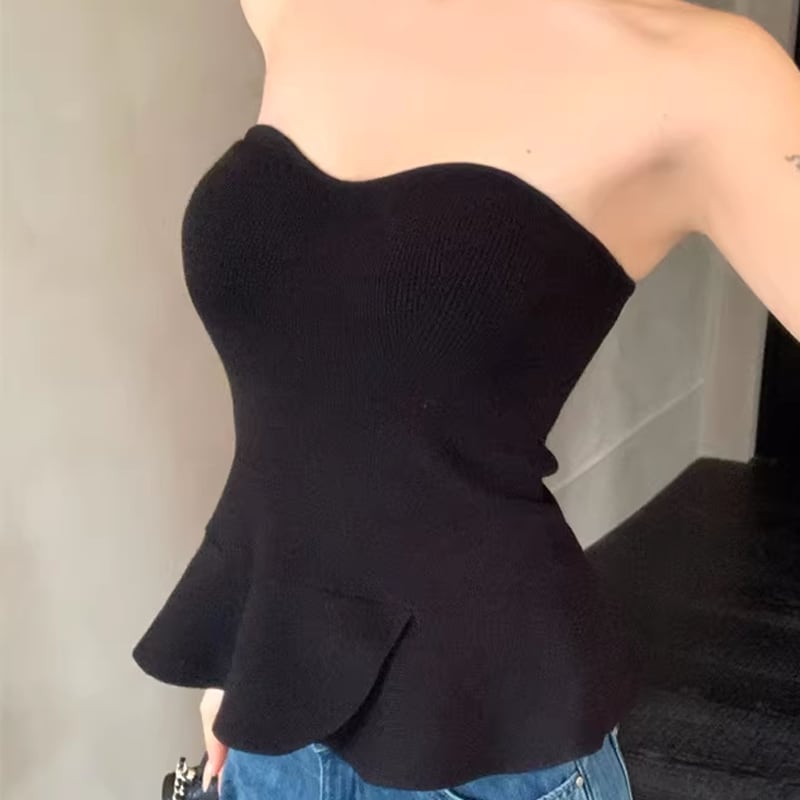 【tops】チューブトップス Q8203