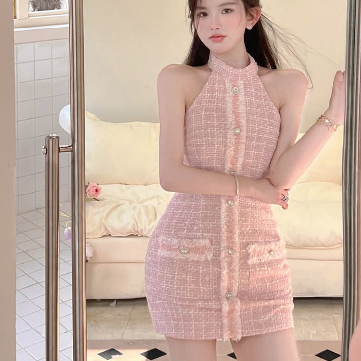 【dress】ホルターネックワンピース　M24203