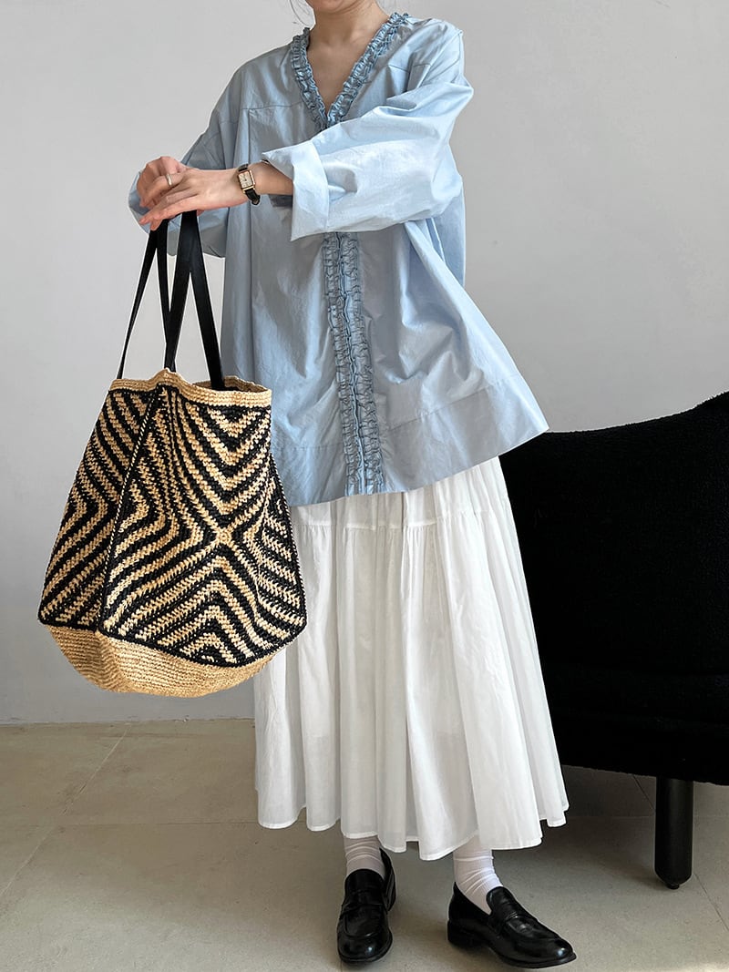 【tops】2WAYギャザーフリルトップス　N2989