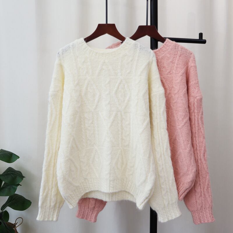 【tops】クルーネックニットセーター　M27746