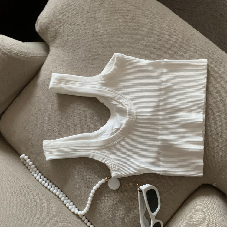 【tops】ニットキャミソール　M25468
