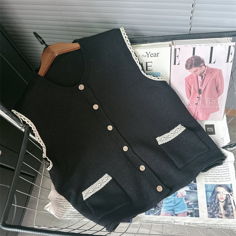 【tops】ニットベスト　M25588