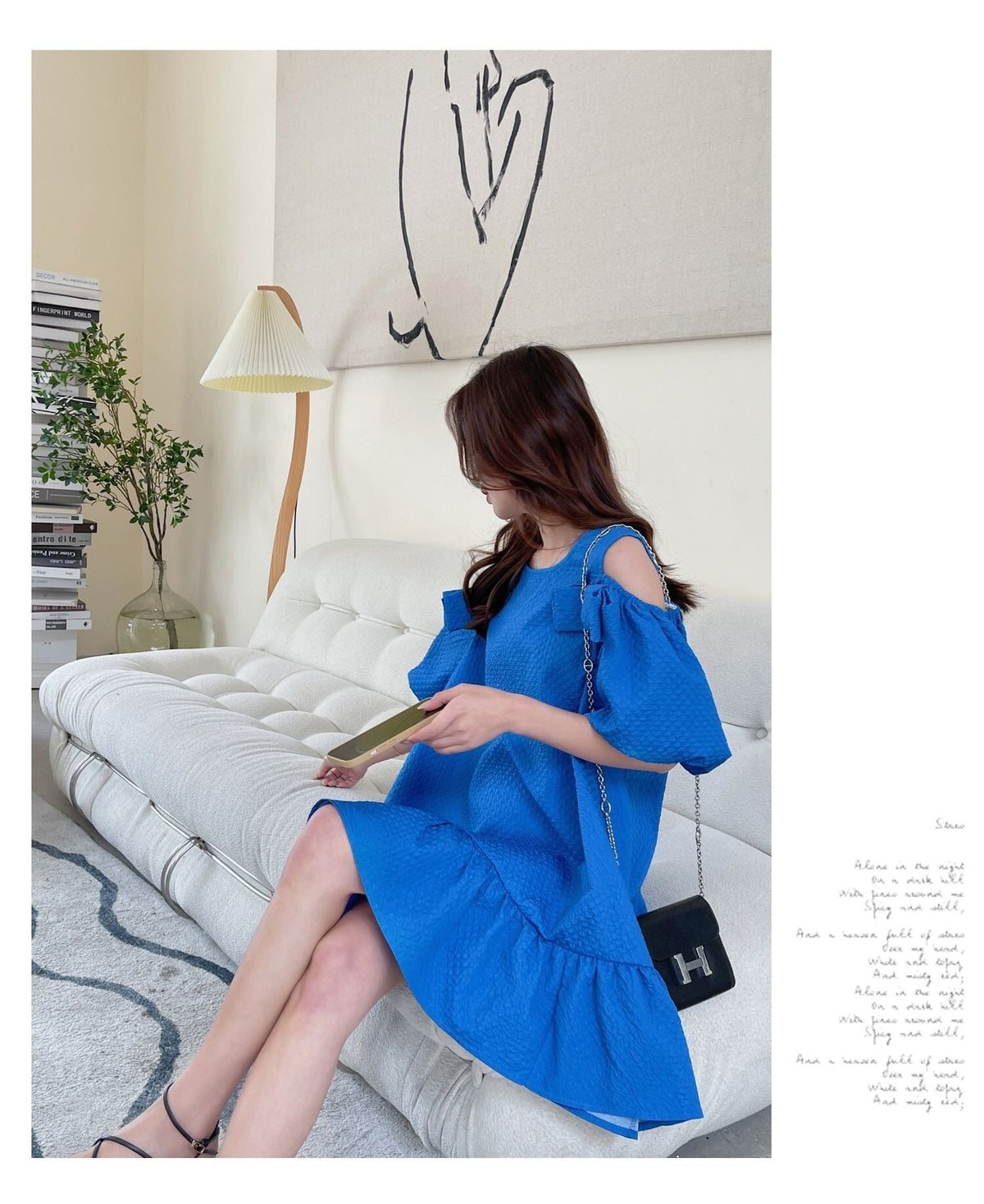 【dress】オフショルダーワンピース　M24571