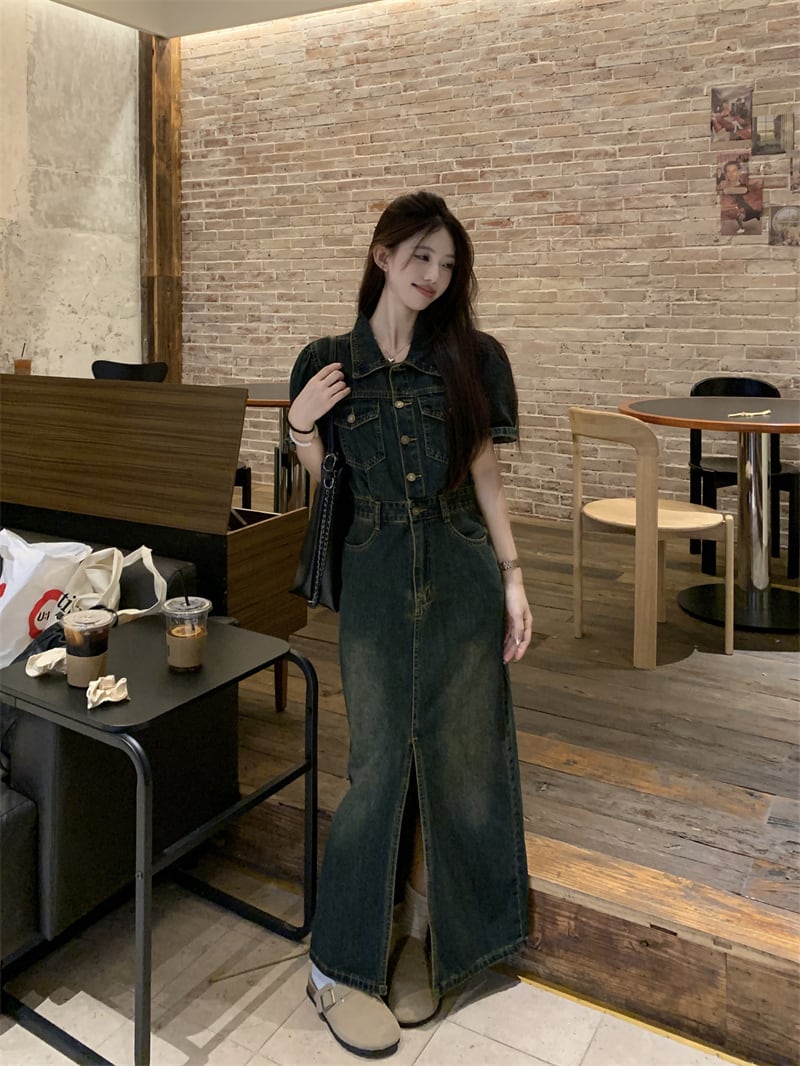 【dress】デニムワンピース　M24038