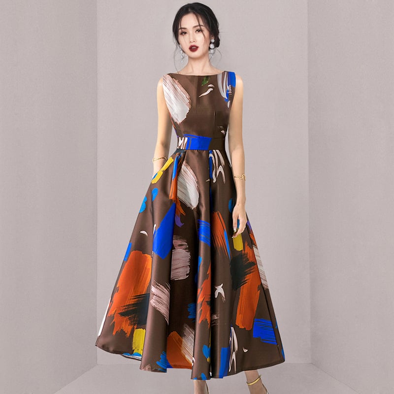 【dress】プリントワンピース　M24592