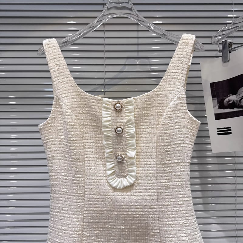 【dress】ツイードベストワンピース Q8163