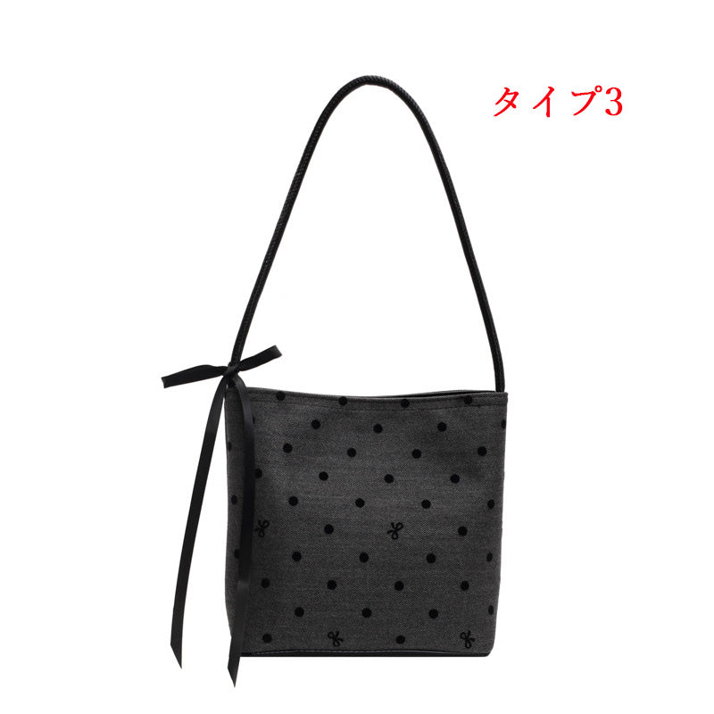 【小物】ボウタイバケツ型バッグF8077